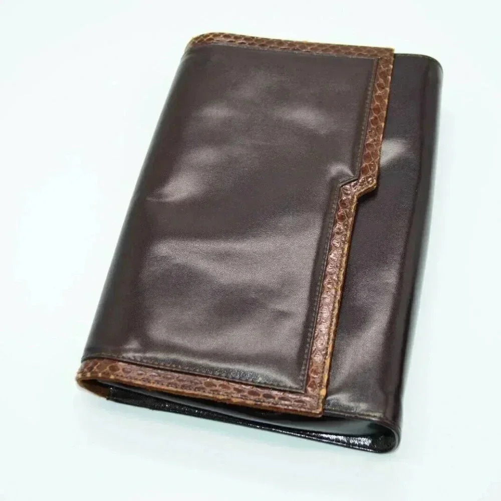 Jay Herbert Brown Leather Snake Animal Skin Print - Picture 2 of 9